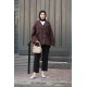 Oversize Trenckot Bordo