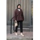 Oversize Trenckot Bordo