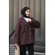 Oversize Trenckot Bordo