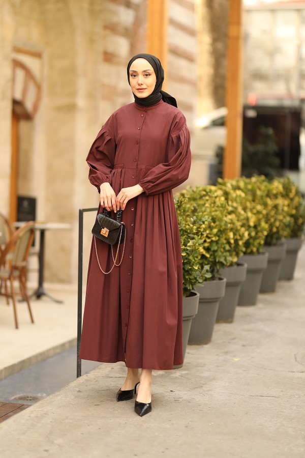 Soft Elbise Bordo